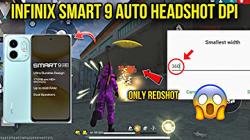 Infinix smart 9 hd dpi setting free fire || best dpi for Infinix smart 9 HD smartphone 