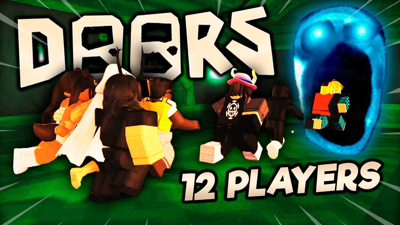 DOORS: 12 PLAYERS CONTRA O JACK!! - ROBLOX 