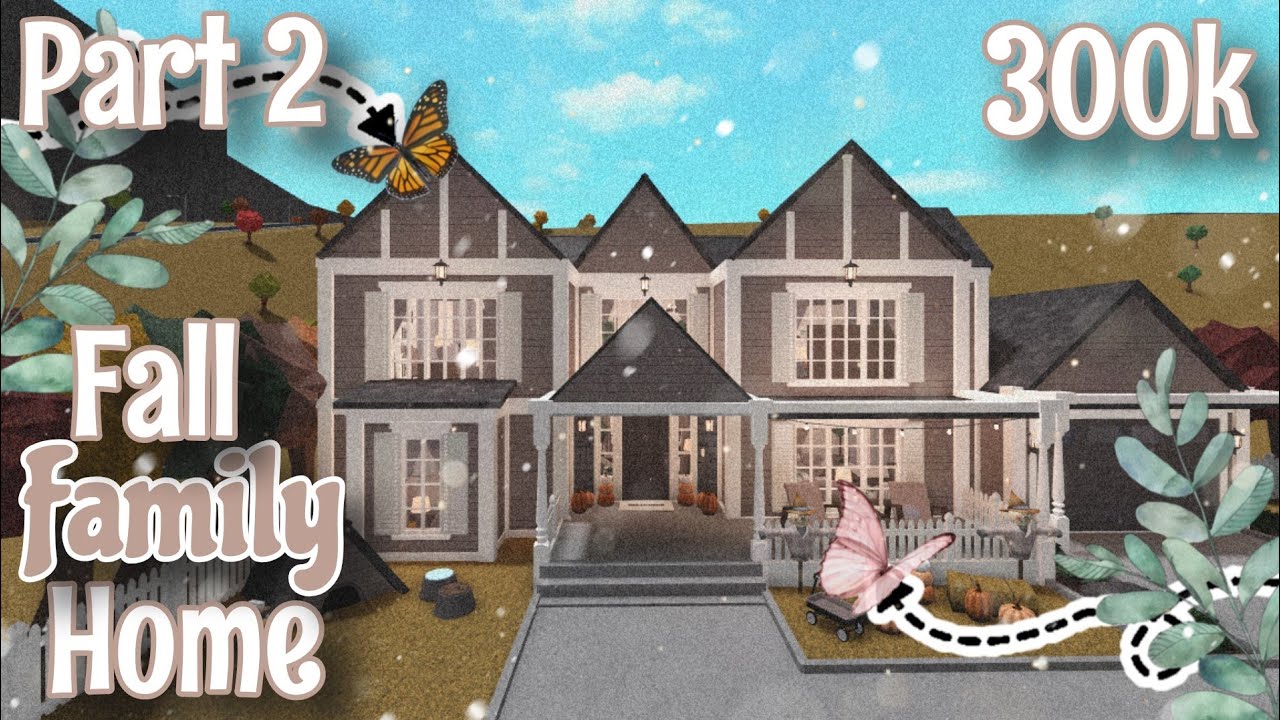 ~ bloxburg fall family home ~ speedbuild part 2/3 ~ twinergy builds ...