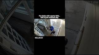 For dads with sporty kids… this is just another day