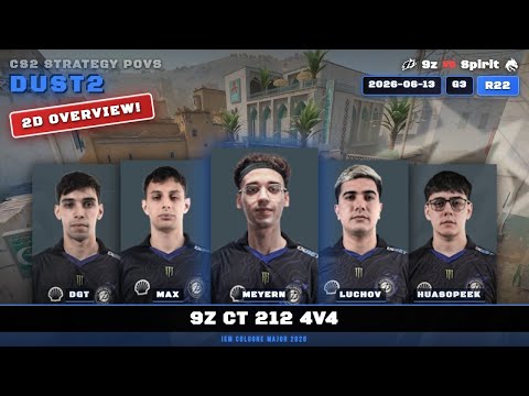 9z CT 212 4v4 vs Spirit - Dust2 - IEM Cologne Major 2026