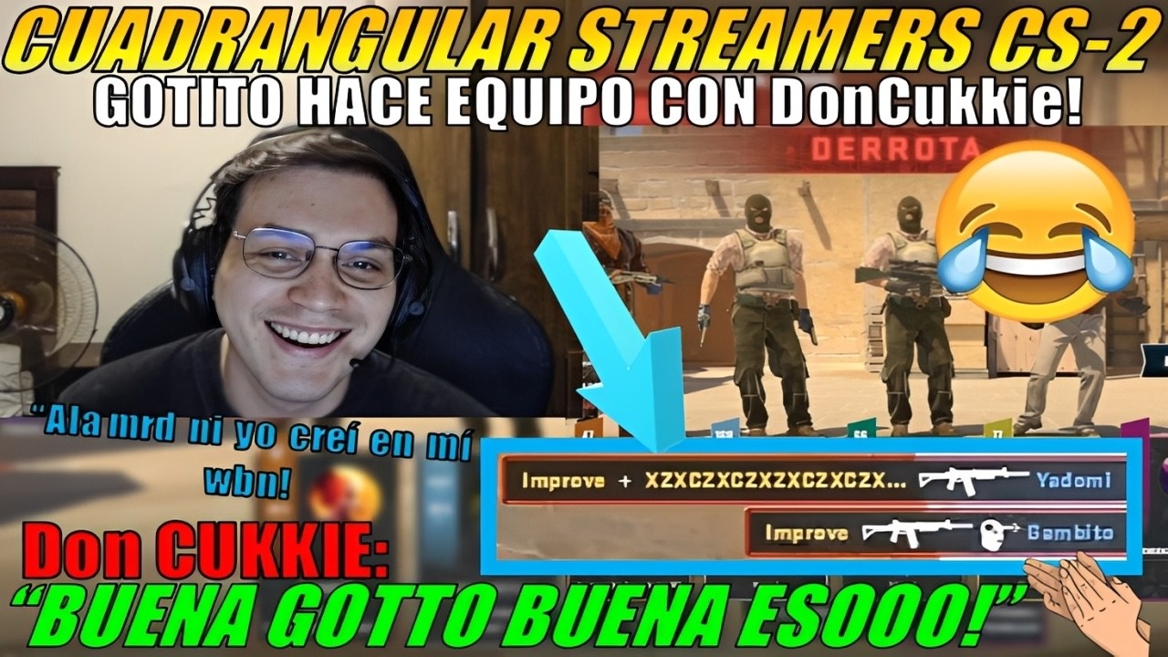 MATTHEW juega con DonCOKKIE en su EQUIPO CUADRANGULAR  de CS2 Con POZO en EFECTIVO para el 1ER LUGAR