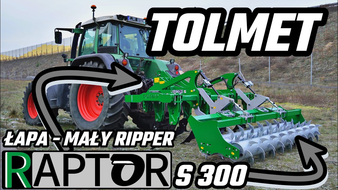 Pług dłutowy Raptor S 300 z łapą mały ripper - Tolmet