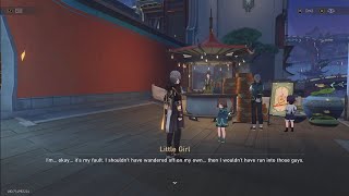 Honkai Star Rail poor little blind girl this scene break caelus heart
