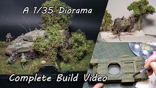 A 1/35 Diorama - (Full build with realistic scenery) - Hedgerow Hell