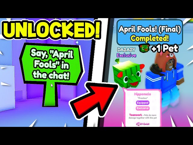 How to complete all 2023 April Fools' Day quests in Pet Simulator X -  Roblox - Pro Game Guides