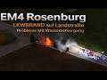EM4 Rosenburg LKWBRAND auf Landstraße Problem Mit Wasser #emergency #emergency4 #modifikation