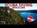 Beautiful Day of Diving at Devil's Lake State Park in Wisconsin!