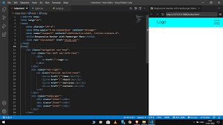 Responsive Navigation with Hamburger Menu | using pure HTML, CSS and Javascript