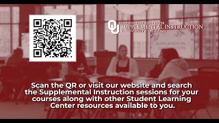 Full Supplemental Instruction from Student Learning Center Update