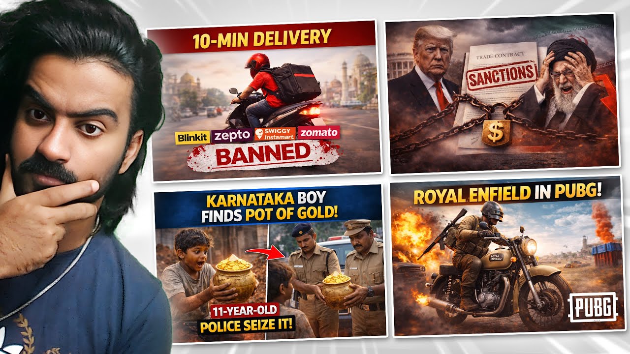 10 Min Delivery Banned, BGMI Bullet & GT 650, Xiaomi Car Beat Ferrari, Gold Kalash Found in Village