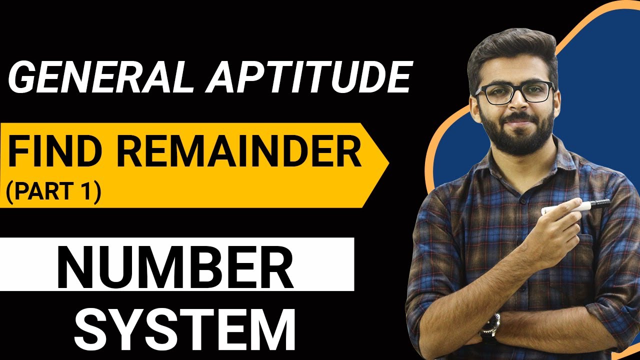 Find Remainder | Number System | Shortcut Trick | General Aptitude for ...