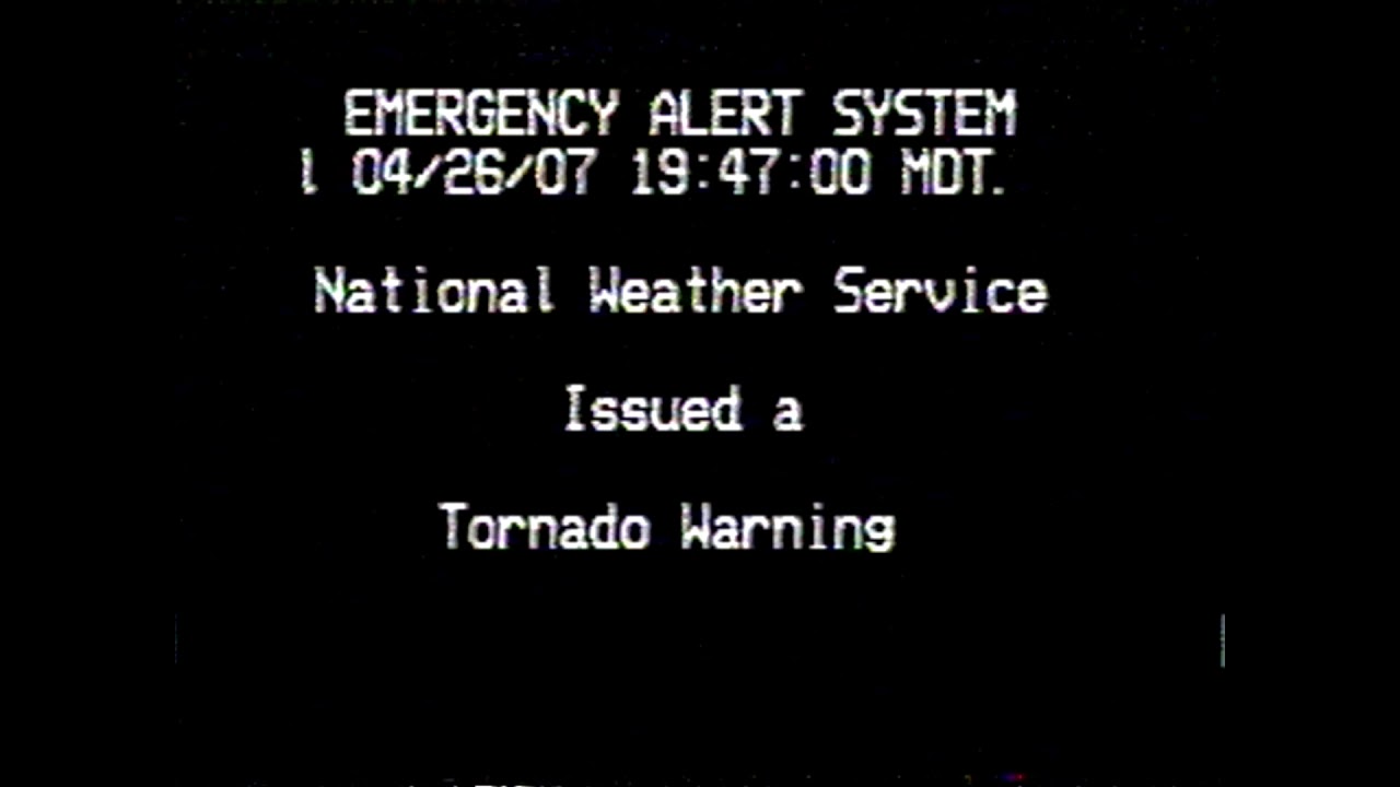 Emergency Alert System - Tornado Warning (April 26, 2007) - YouTube
