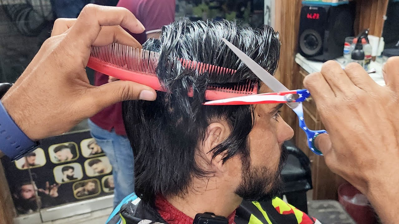 Relaxing Long🔥Hair cutting Transformation || World Best Barber Hair ...