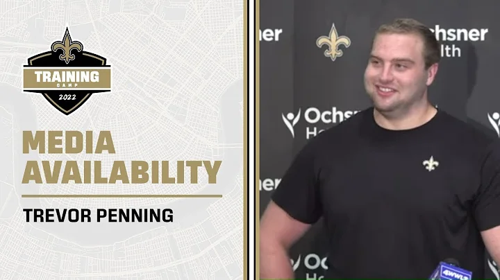 Trevor Penning talks Technique, Film Study | Saints Training Camp 2022