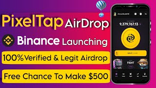 PixelTap AirDrop By Pixelverse | New Verified Tap To Mine Project | Like Notcoin & Hamster Kombat