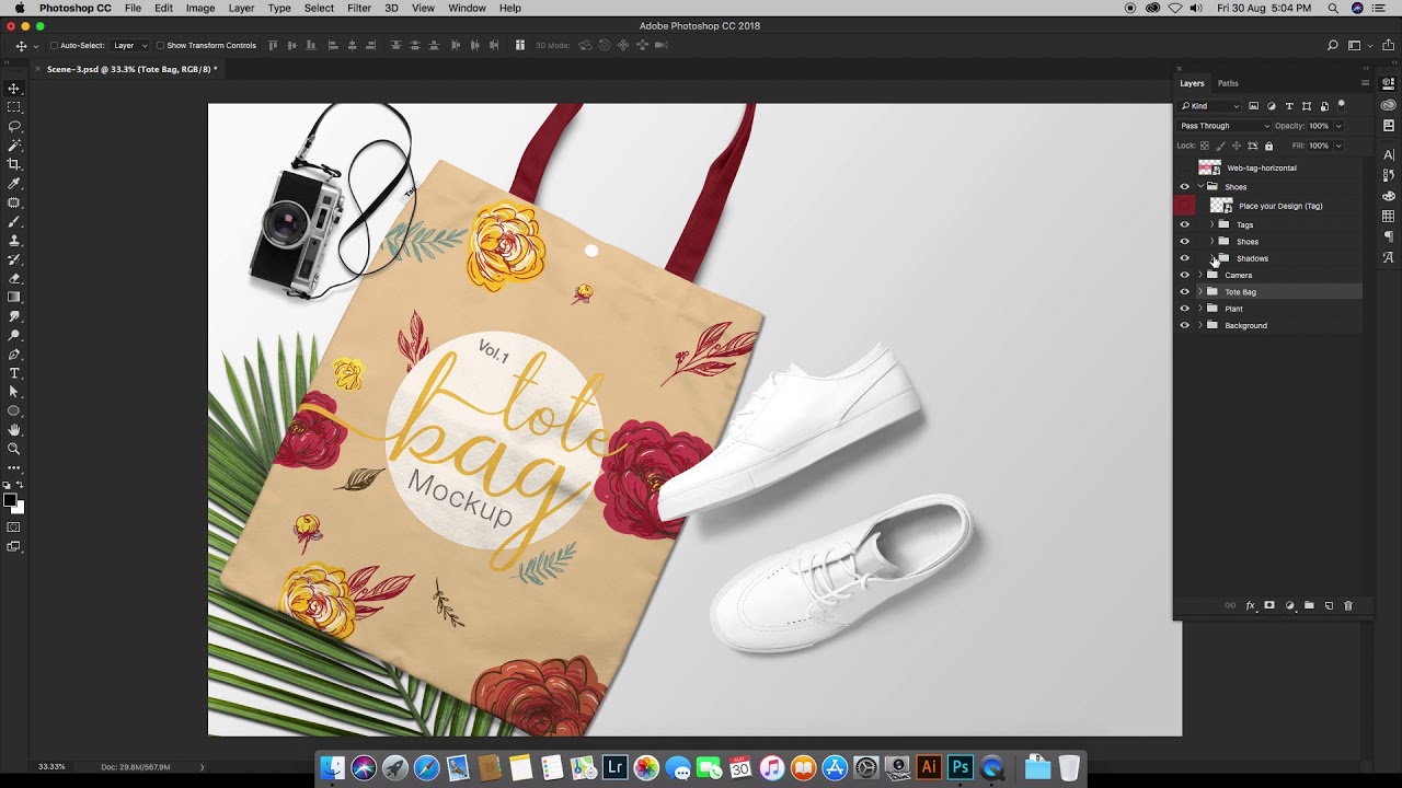 Download Tote Bag Mockup Bundle In Product Mockups On Yellow Images Creative Store