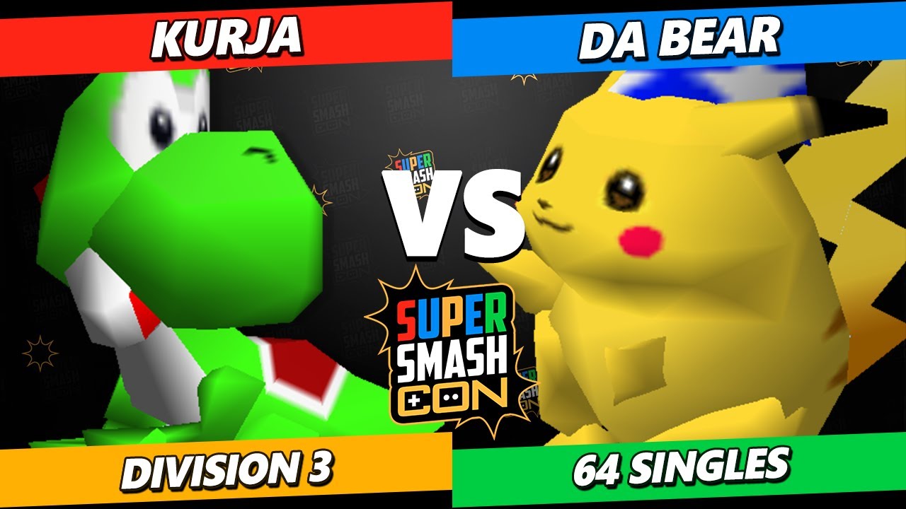 SSC 2023 - Da_Bear (Pikachu) Vs. Kurja (Yoshi) Smash 64 - SSB64