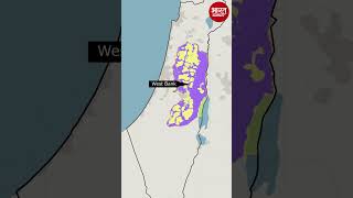 Israel Palestine Conflict through Maps 🇮🇱 #shorts