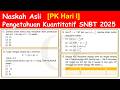 [PK Hari I] Naskah Asli Pengetahuan Kuantitatif UTBK 2025 (Nomor 12 S/d Nomor 15)