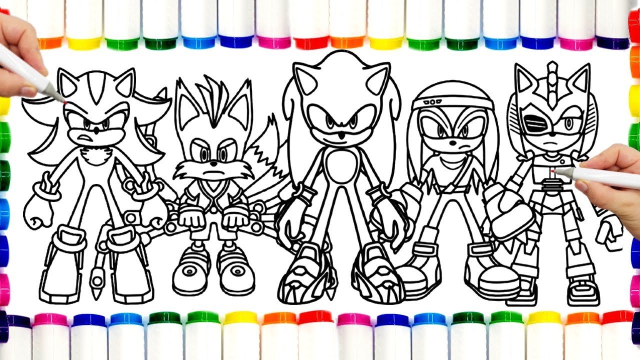 Sonic Team Coloring Pages Sonic The Hedgehog Teils , Shadow ,Amy Rose ...