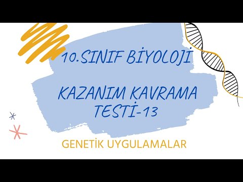 10. Sınıf Biyoloji Kazanım Kavrama Testi-13