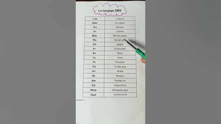 Le langage sms  #apprendre #apprendrelefrancais #français #vocabulaire