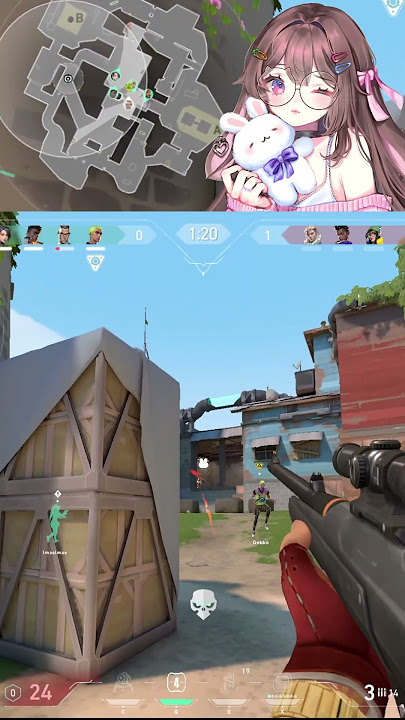 this crosshair is aimbot  #vtuber #valorant #conny