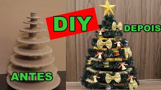 DIY- ÁRVORE DE NATAL DE MESA PARA COLOCAR DOCES E SALGADOS