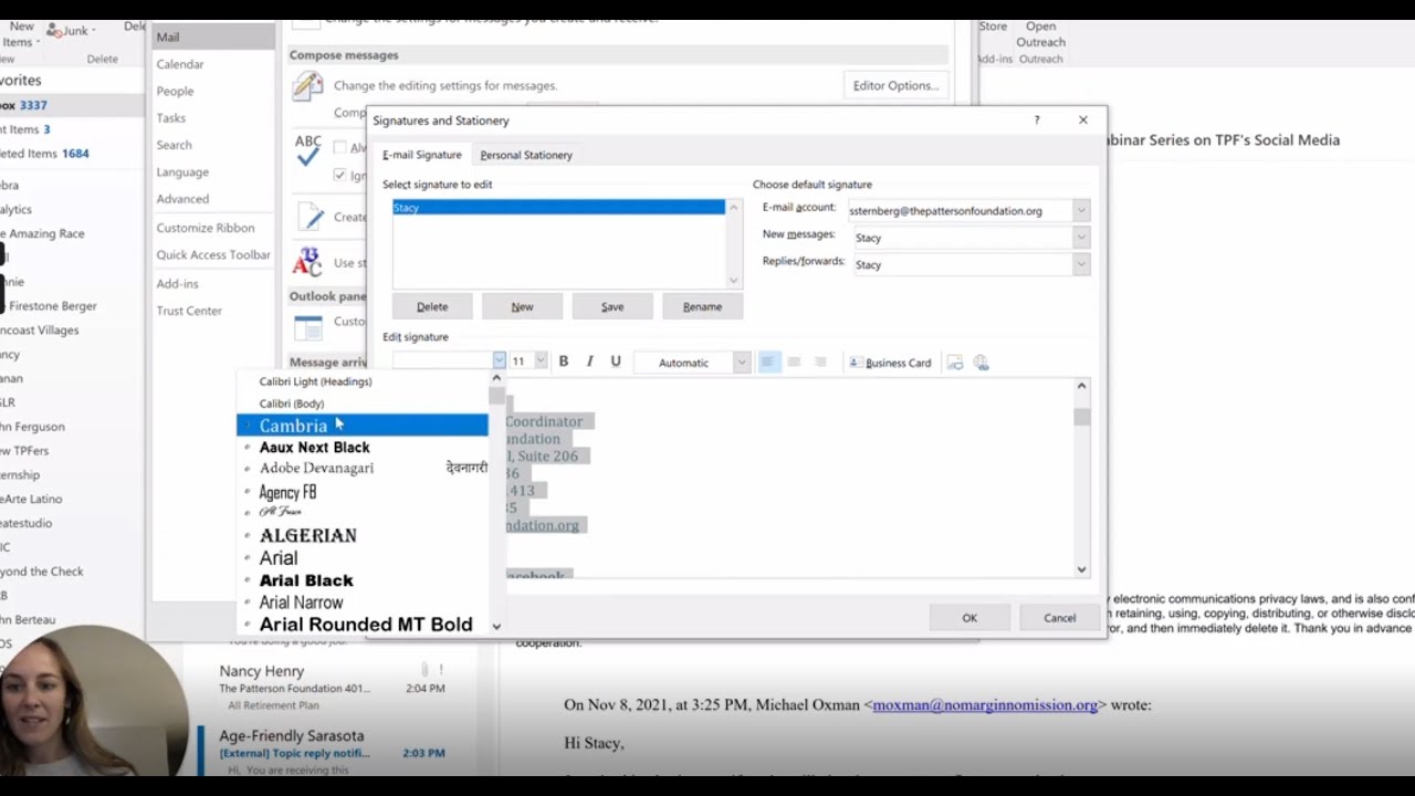 TPF Email Signature Change YouTube