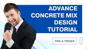 Advance Concrete Mix Design ACI 211.1 (1991) #concrete #construction #cement #concretedesign #aci