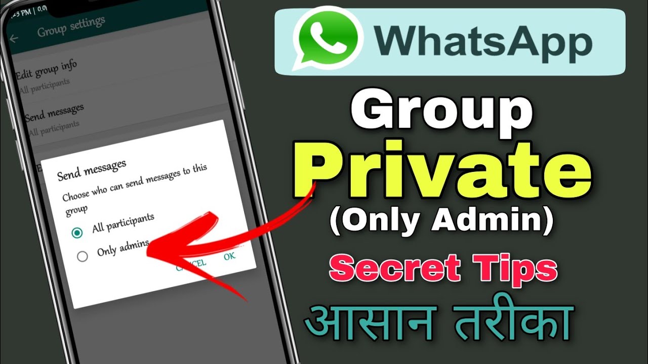Only Admin Can Send Message In whatsapp Group How To Make Only Admin only-admin-can-send-message-in-whatsapp-group-how-to-make-only-admin