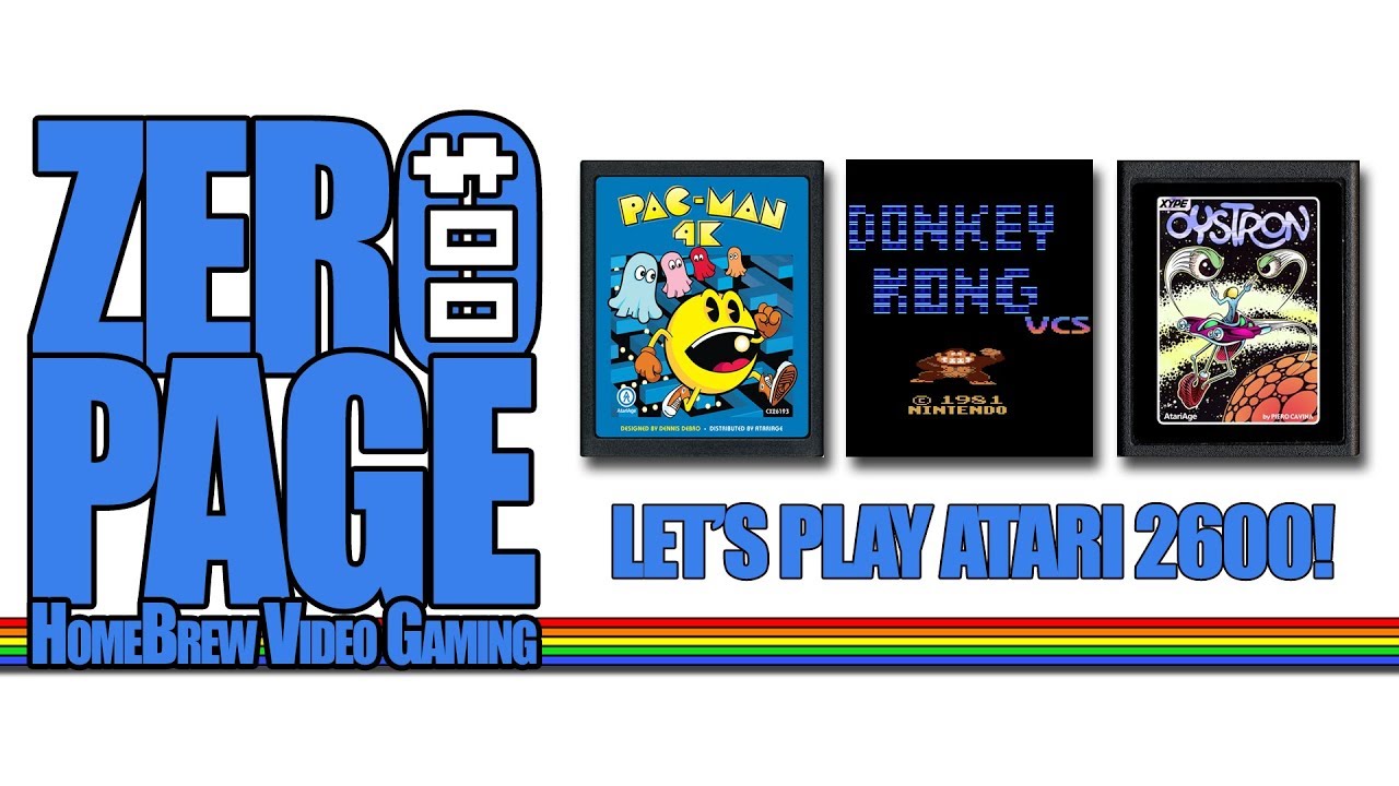 Pac Man 4K DK VCS Oystron Atari 2600 Homebrew Livestream YouTube