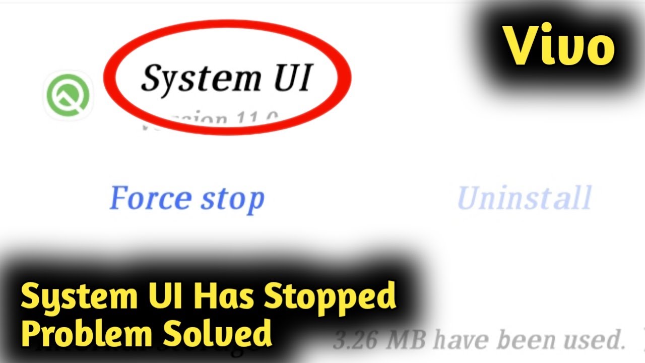 Fix Vivo System UI Has Stopped Problem Solved