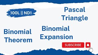 Binomial Theorem | Expansion | Pascal Triangle