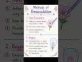 2nd PUC biology chapter 1 sexual reproduction in flowering plant (methods of emasculation)