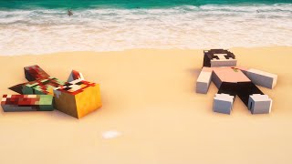 Soğuk ve ıssız adada mahsur kaldık🥶🏝️ - Minecraft