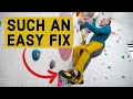 Is this the most common technical error in climbing