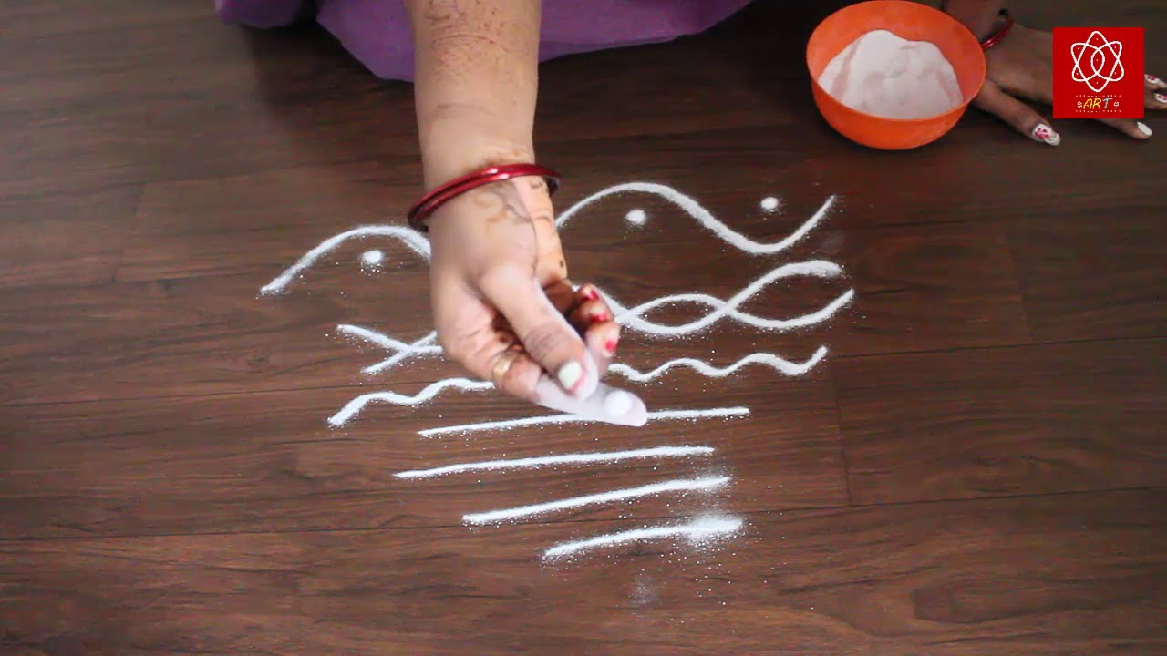 FAQ How to Hold and Release the Rangoli Powder Basic Rangoli