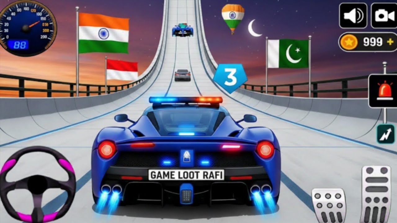 Ramp  Car Racing Flyover 3D Gameplay _ Android | Ramp Car Stunts Racing Video Car | Game Loot Rafi 