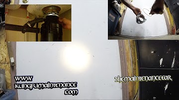 Garbage Disposer Drain Snap Ring Flange Mount Assembly Two Ways One Person Can Install Take Apart