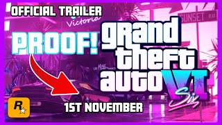 GTA 6 OFFICIAL TRAILER (1st November, 2023) | Theory Explained