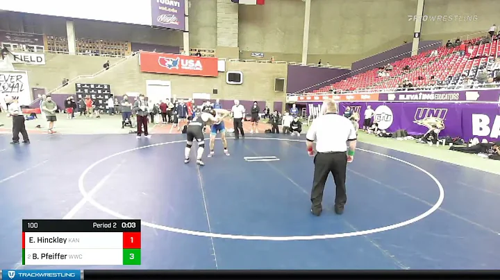 100 Lbs Round 2 - Brian Pfeiffer, Waunakee Wrestli...