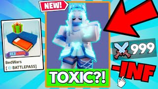 Can I SPAWNKILL this TOXIC SWEAT in Roblox Bedwars? (INF DMG)
