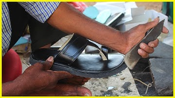 Make Most beautiful sandals with simple tools I How Its Made I Sandals Making