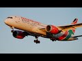 Sunset Plane Spotting at London Heathrow Airport - A380, A330, 777, 787