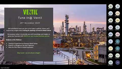 TUNE IN@VENTIL   Webinar 25th Nov. 2025 recording & presentation