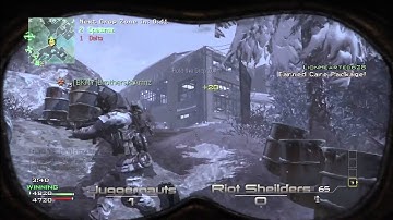 MW3-juggernaut vs riot shield squad