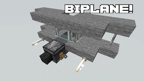 HOW TO BUILD A BIPLANE IN MINECRAFT