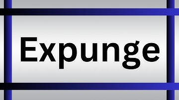 How To Pronounce Expunge | What Is The Meaning Of Expunge